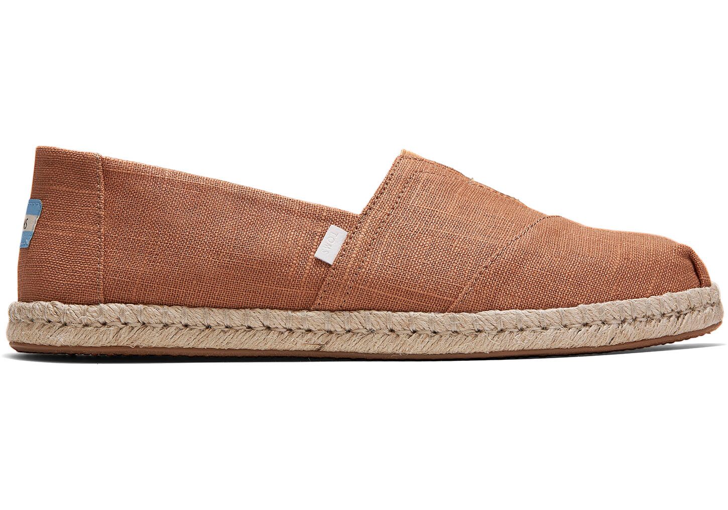 Toms Linen - Mens Alpargata Espadrilles - Brown - NZ - 941652GIS